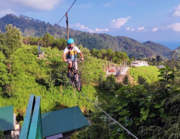 Sky Cycling in Rishikesh