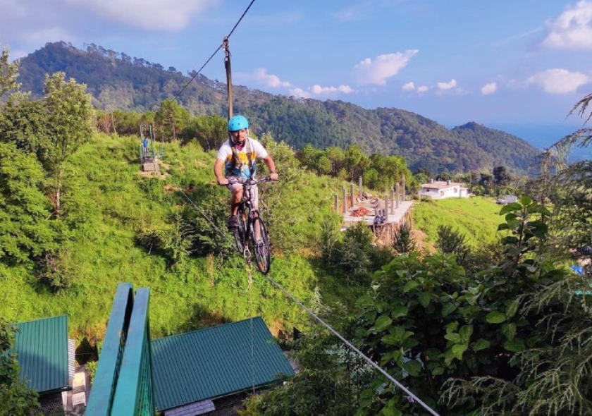 Sky Cycling in Rishikesh